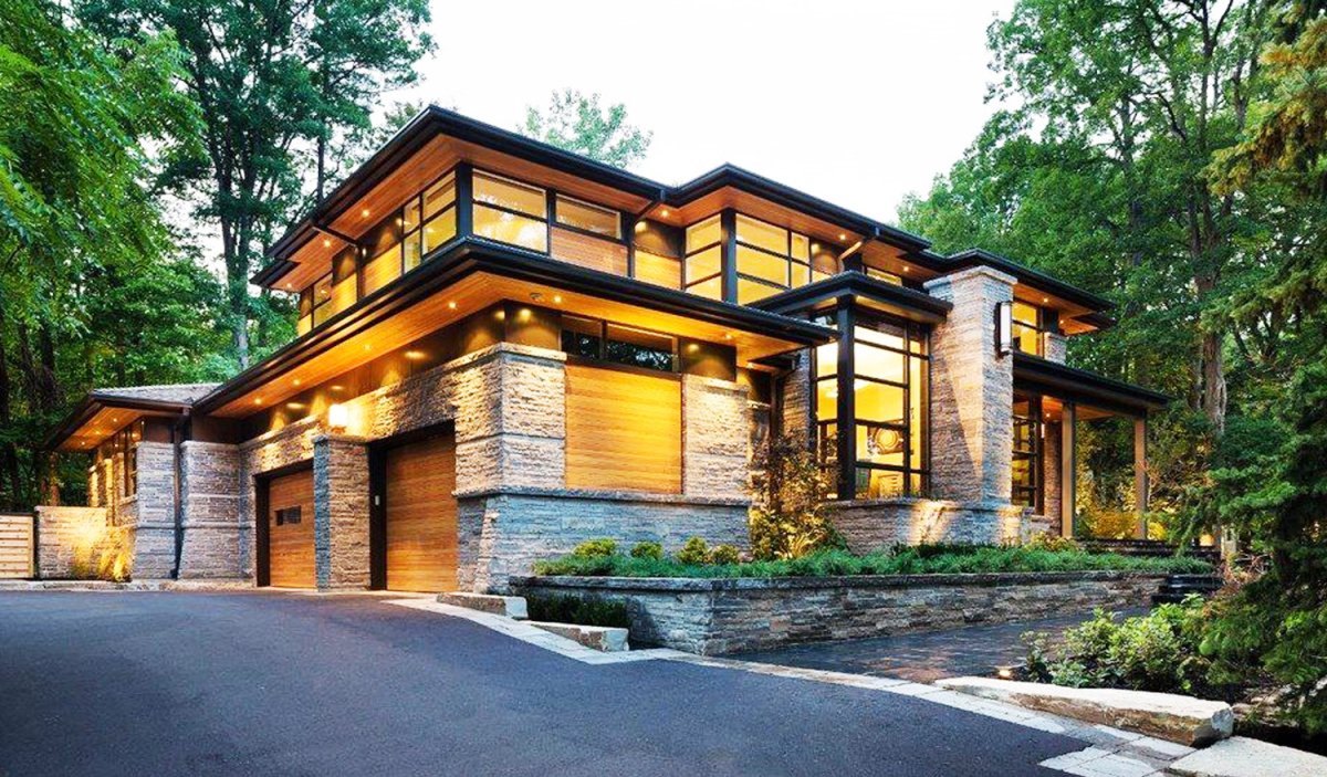 Двухцветный фасад