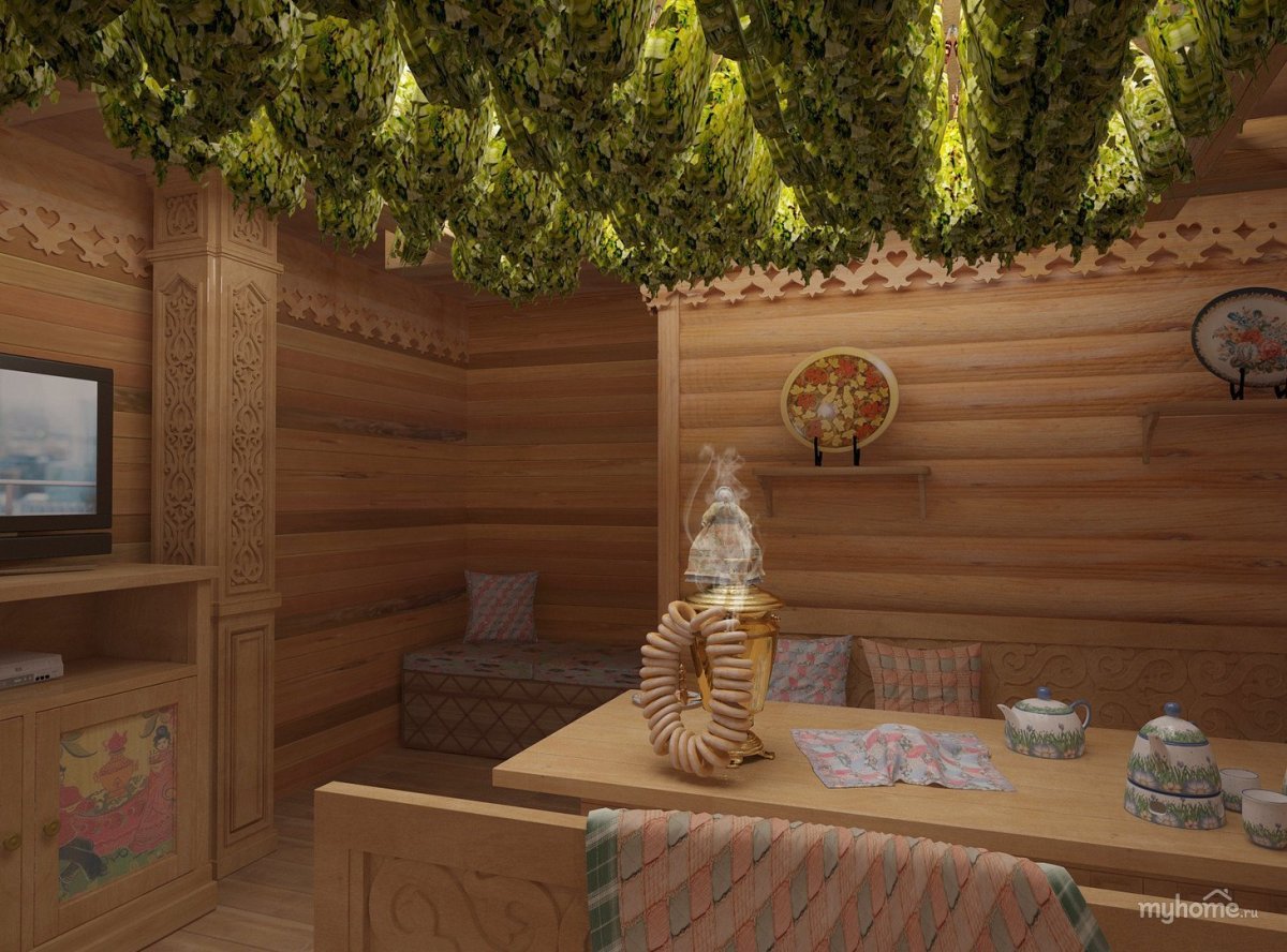 Отделка предбанника