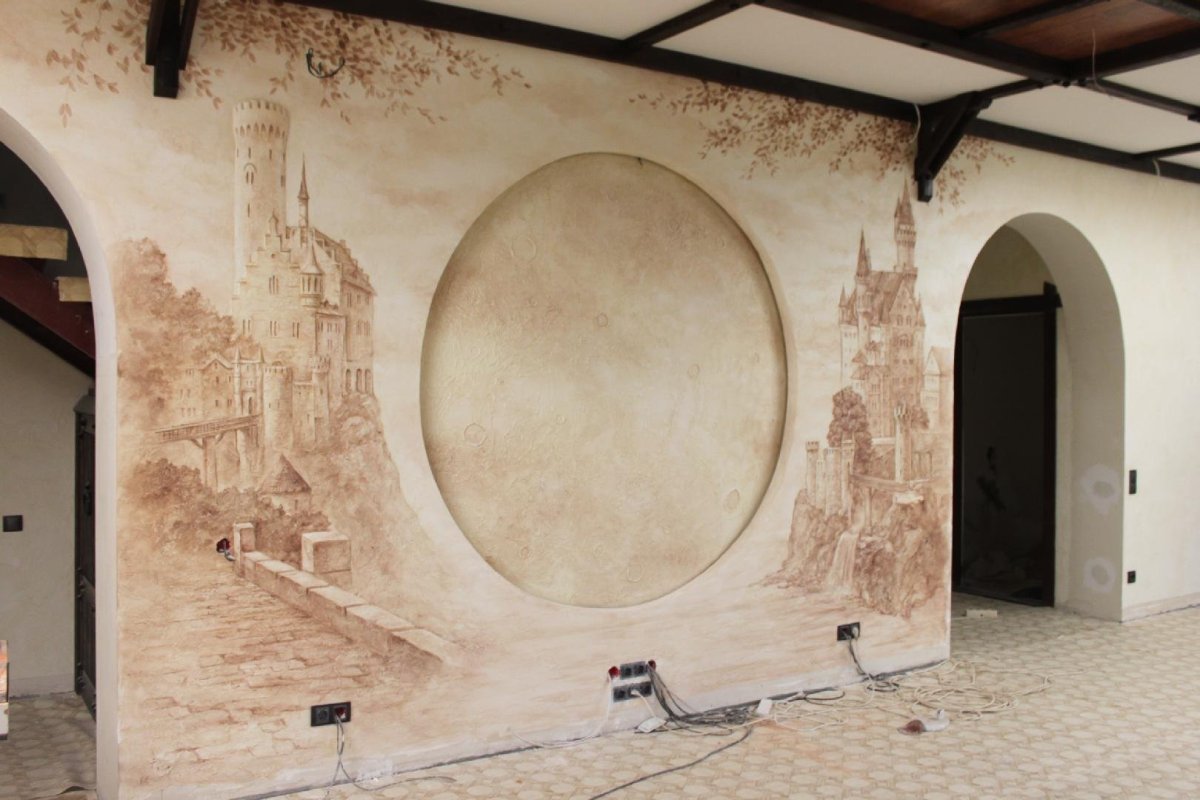 Барельеф фрески Barokko