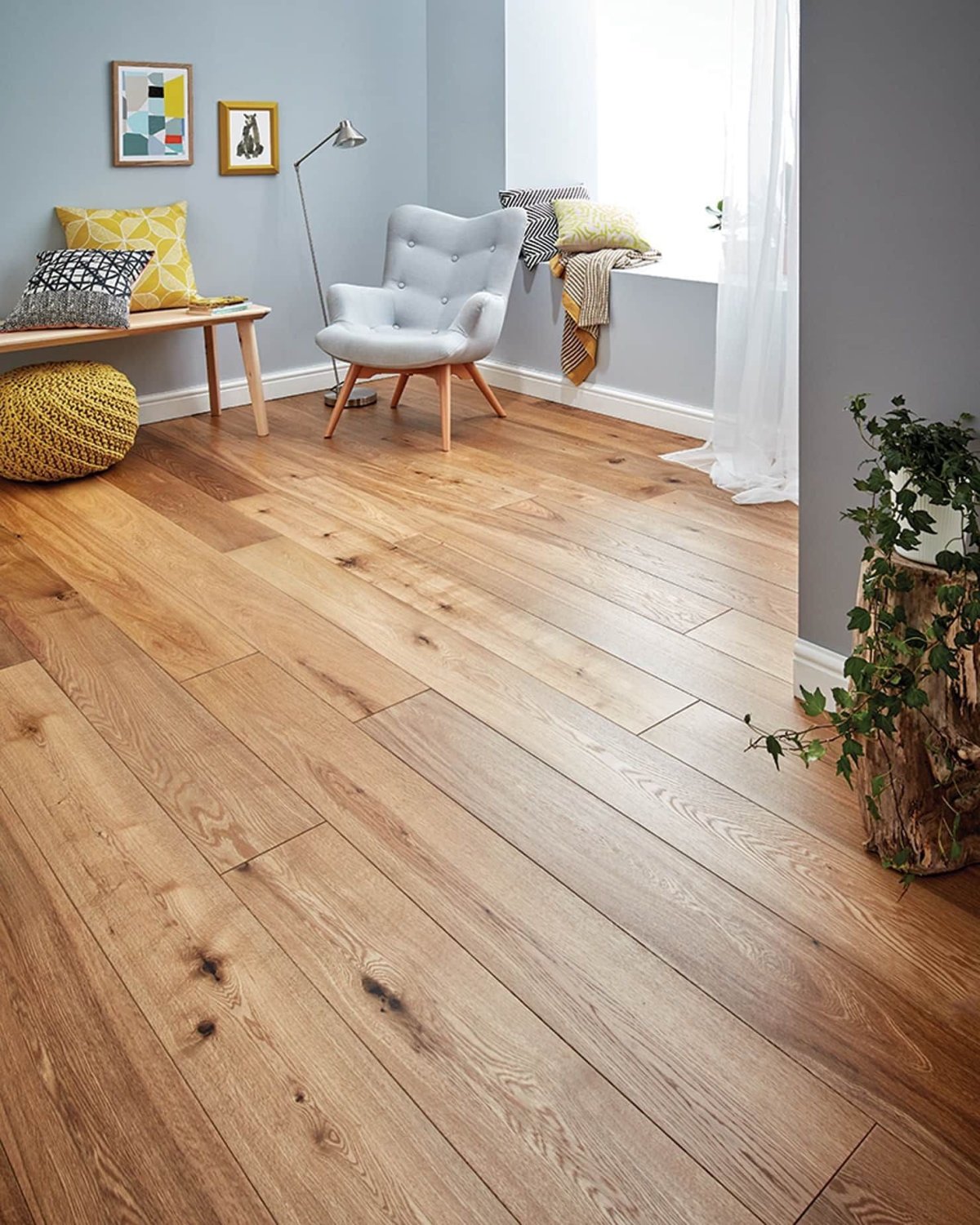 Паркетная доска Golvabia дуб беленый