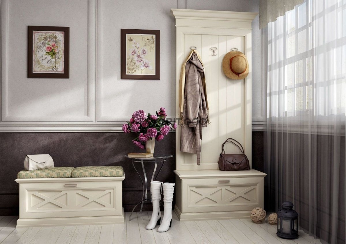 Вешалка с полкой в прихожую