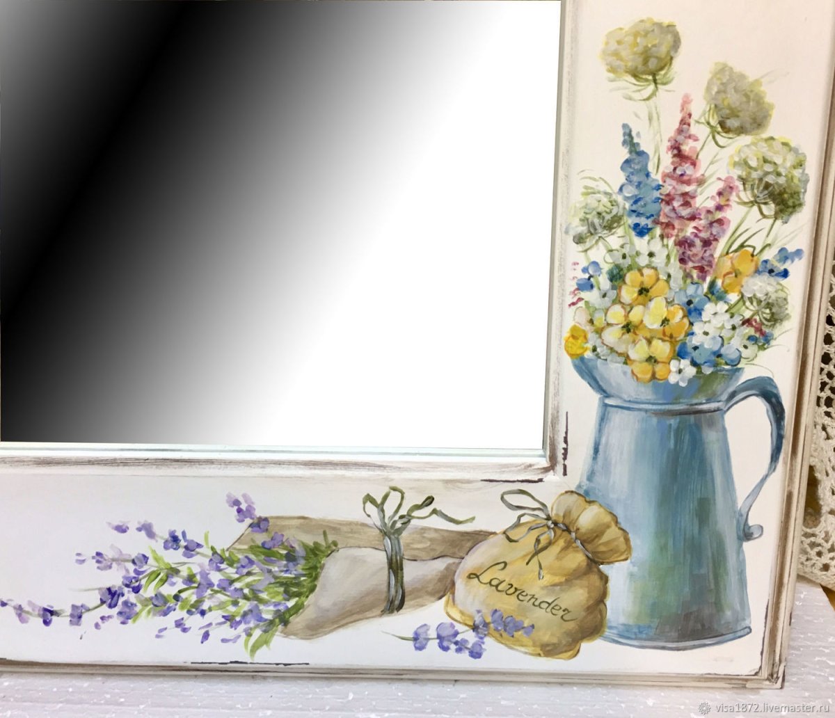 Зеркало с росписью Прованс