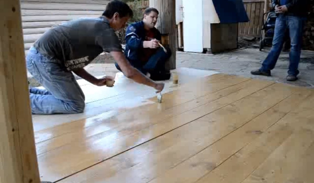 Линолеум в беседку на деревянный пол