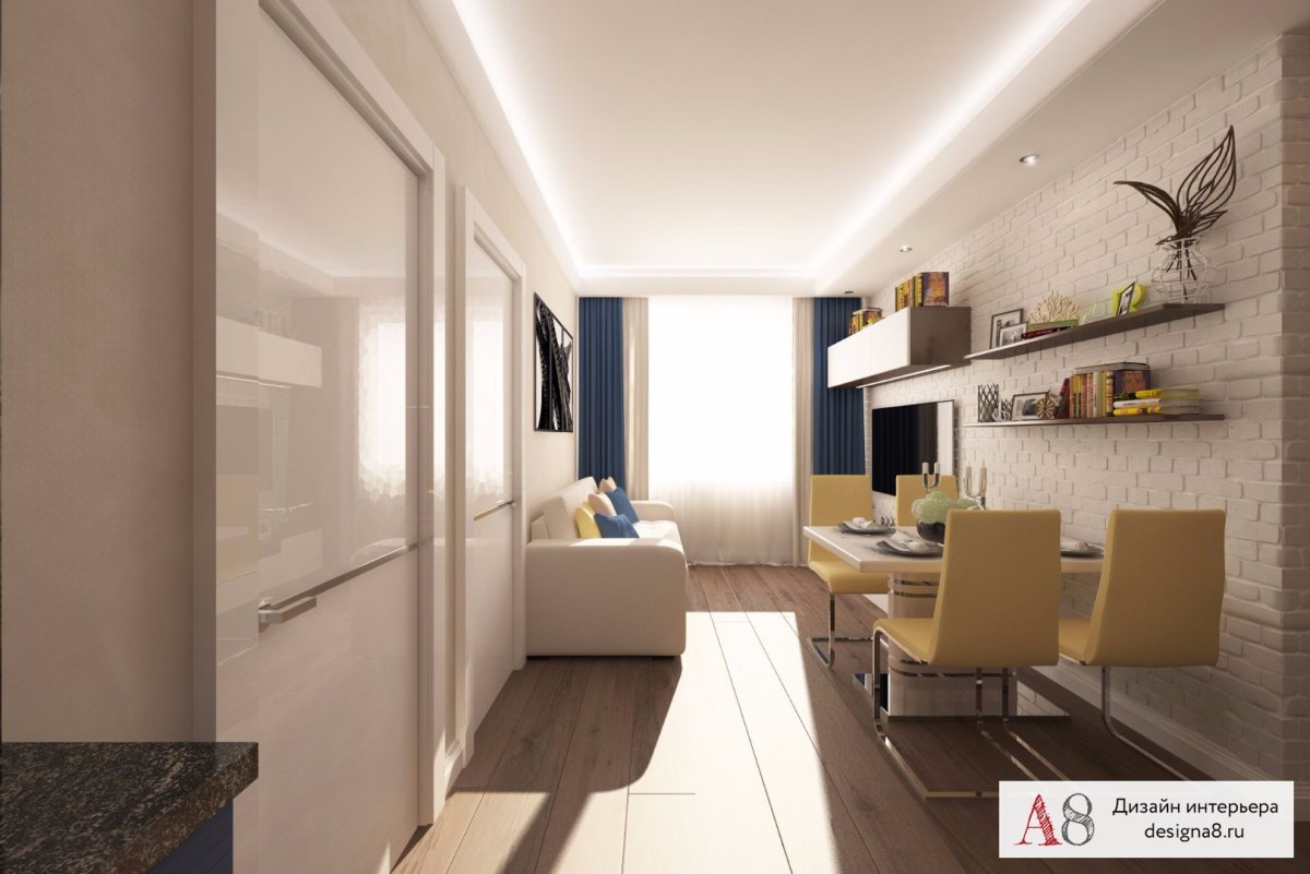 Гостиная в панельной трешке