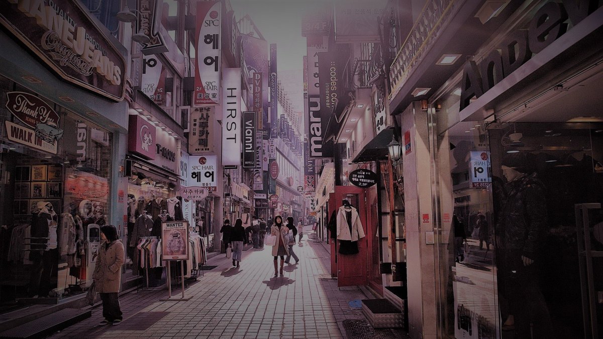 Южная Корея Эстетика Сеул ретро