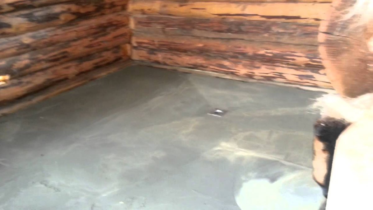 Наливной пол в бане