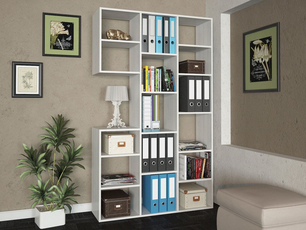 Небольшой угловой стеллаж