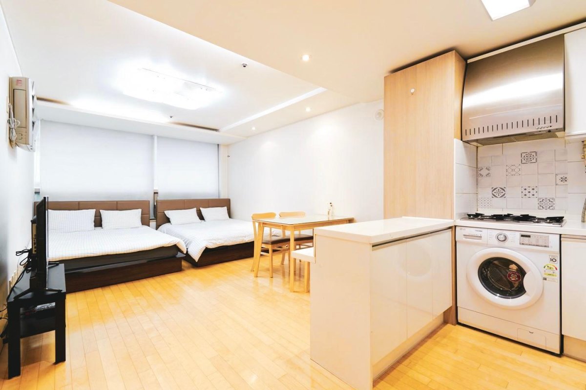 Трё хкомнатная студия в Южной Корее