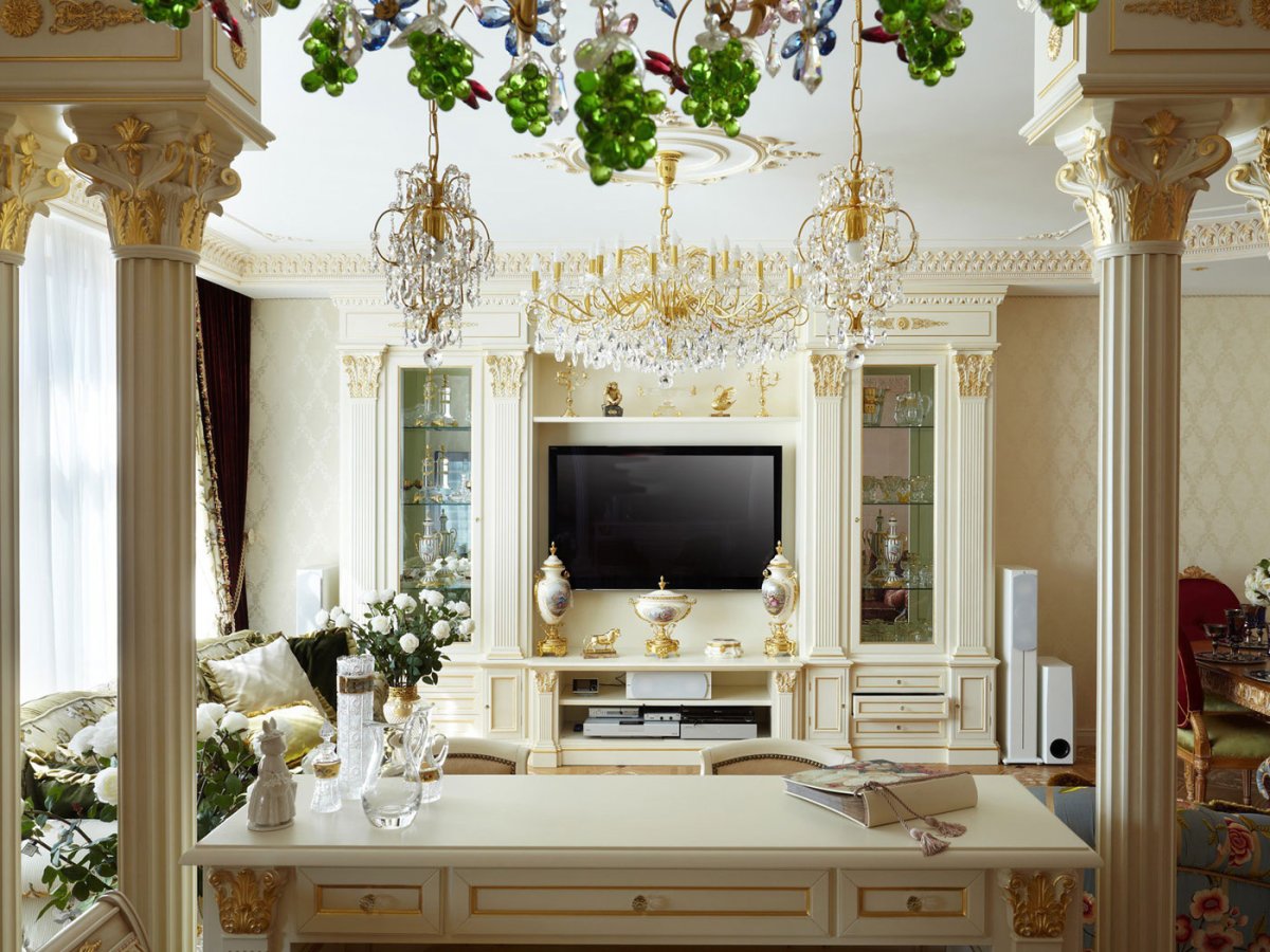 Полуколонны квадратные в интерьере