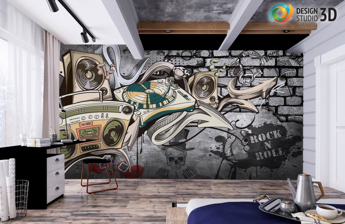 Роспись стен в спортивном стиле