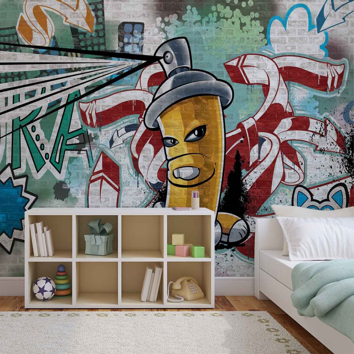 Комната в стиле граффити