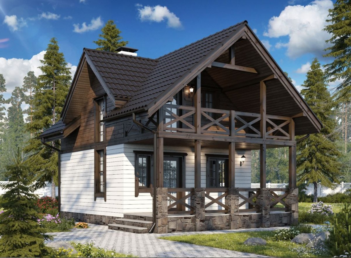 Шале с мансардой