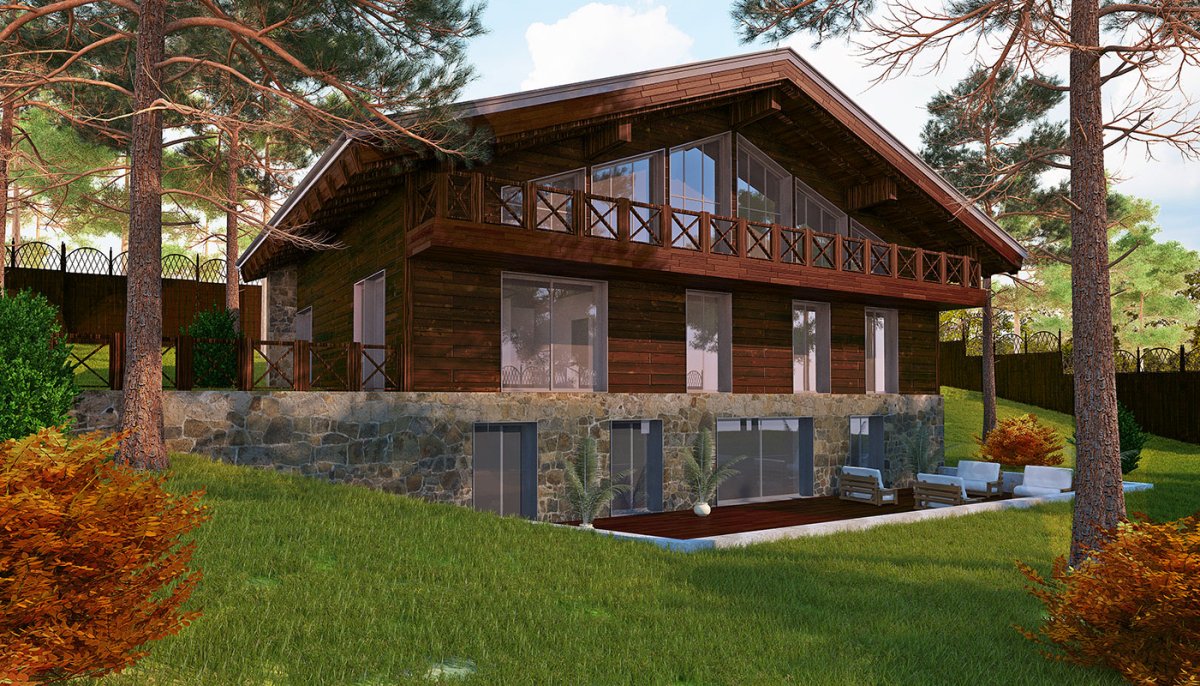 Мансарда в стиле Шале