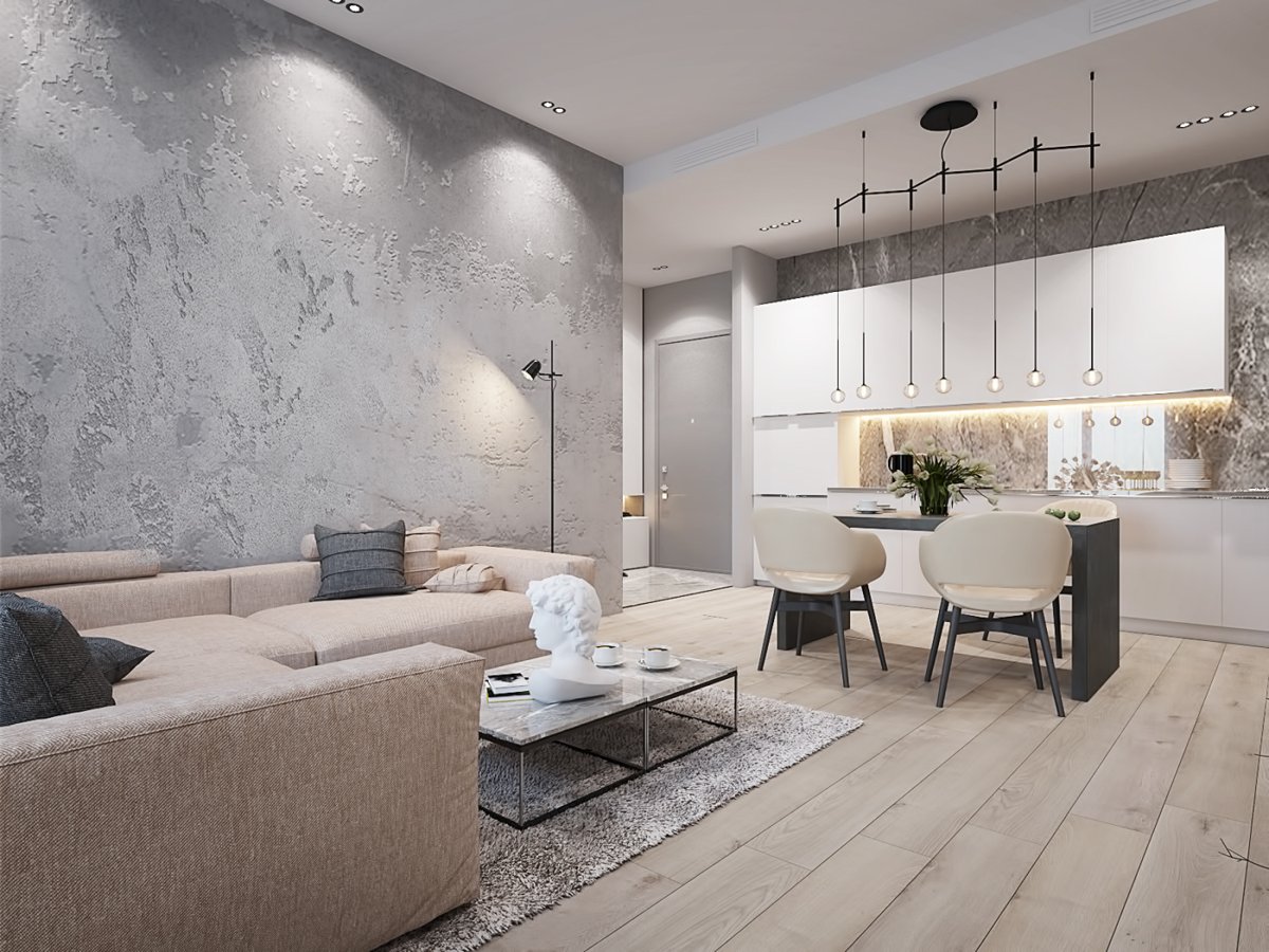 Декоративная штукатурка в современном стиле