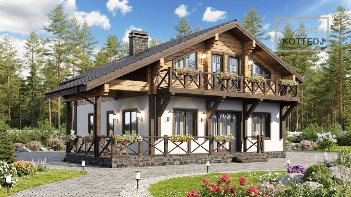 Фармхаус стиль дом экстерьер