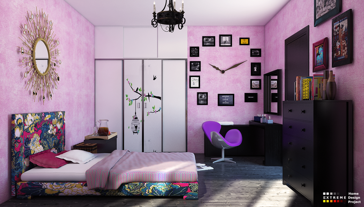 Обои в подростковую комнату для девочки