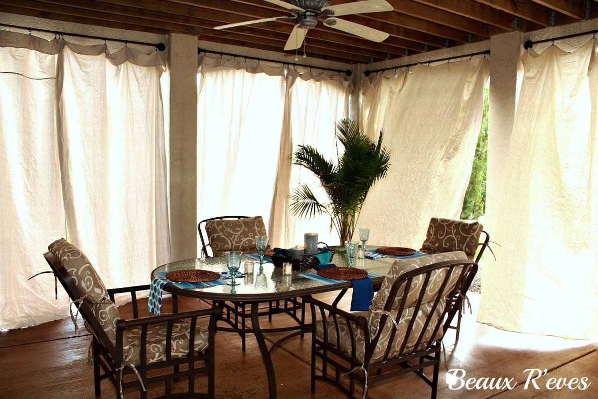 Шторы на веранду