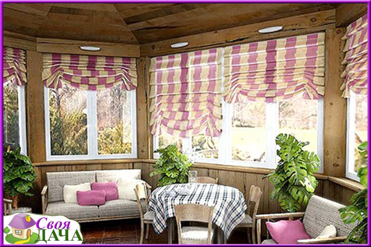 Занавески на веранду