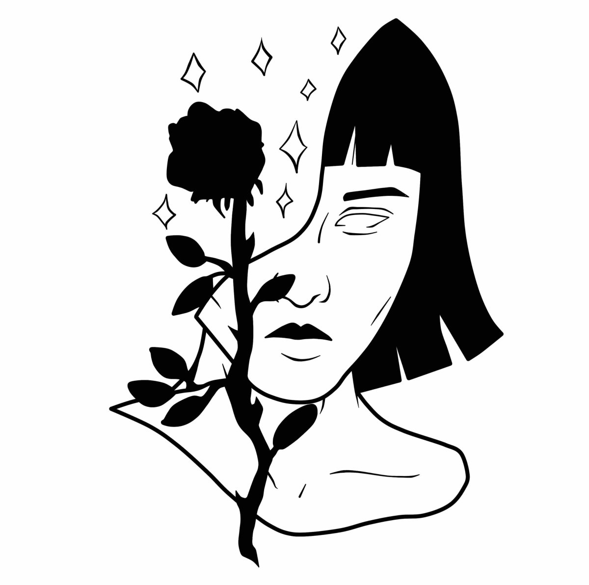 Чёрно-белые рисунки