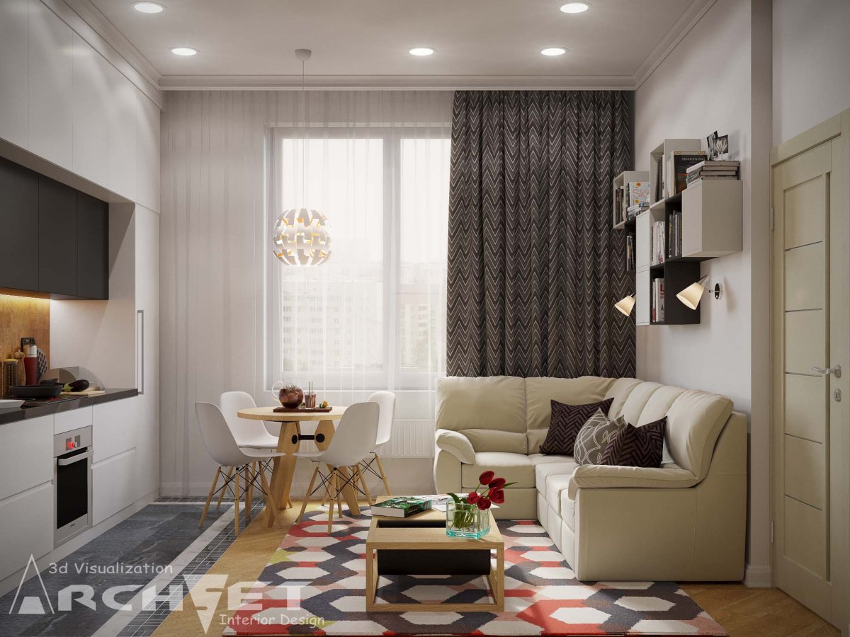 Кухня гостиная хрущевка