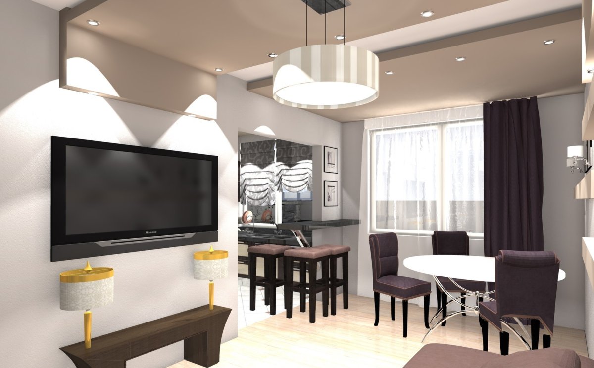 Совмещение кухни и гостиной в хрущевке