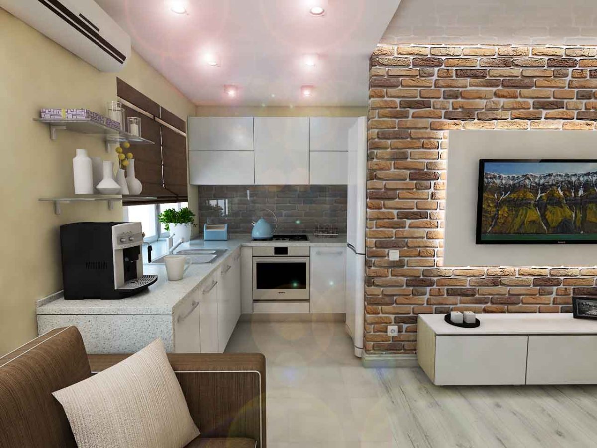 Кухня гостиная хрущевка