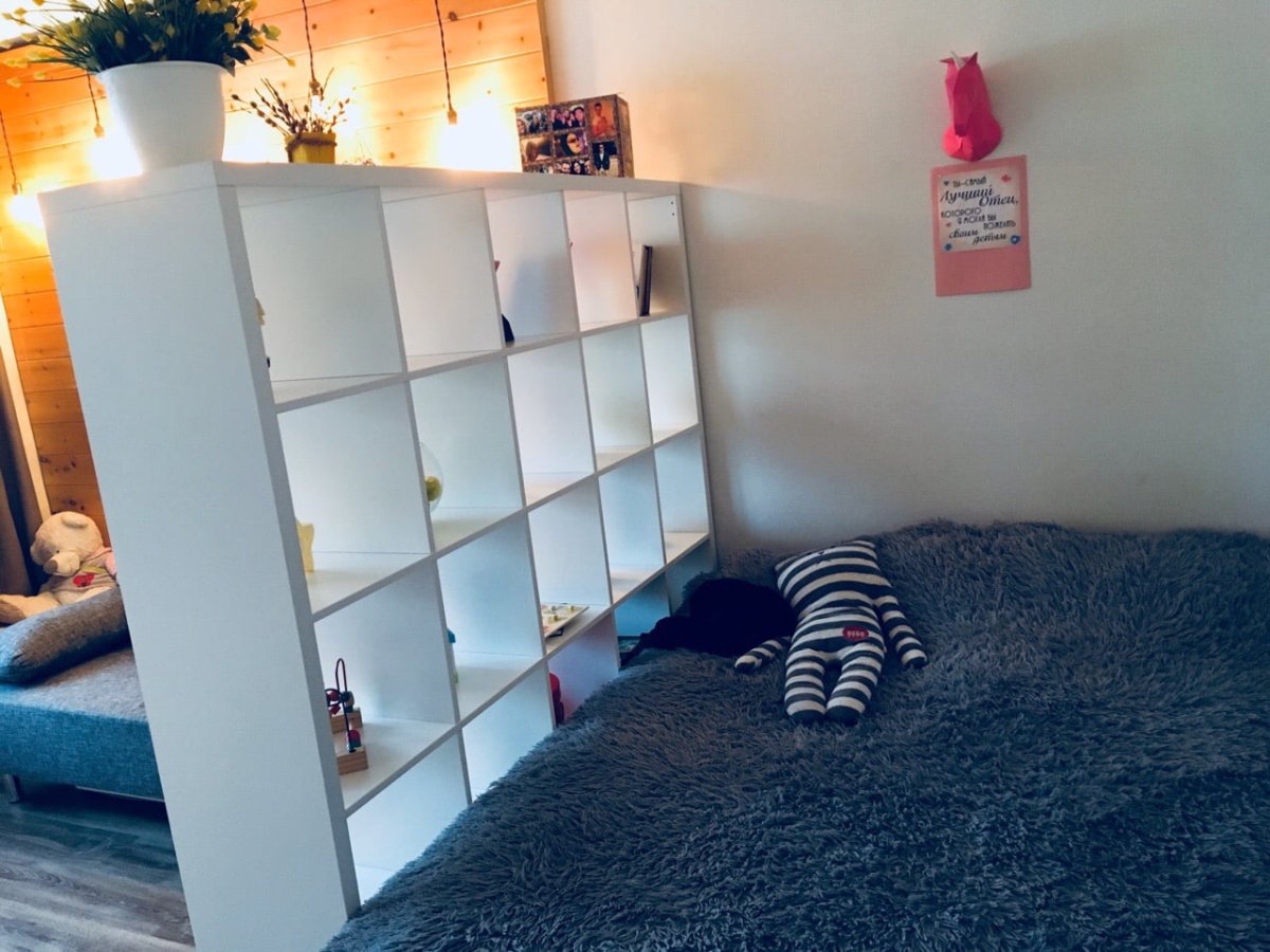 Зонирование шторами в интерьере