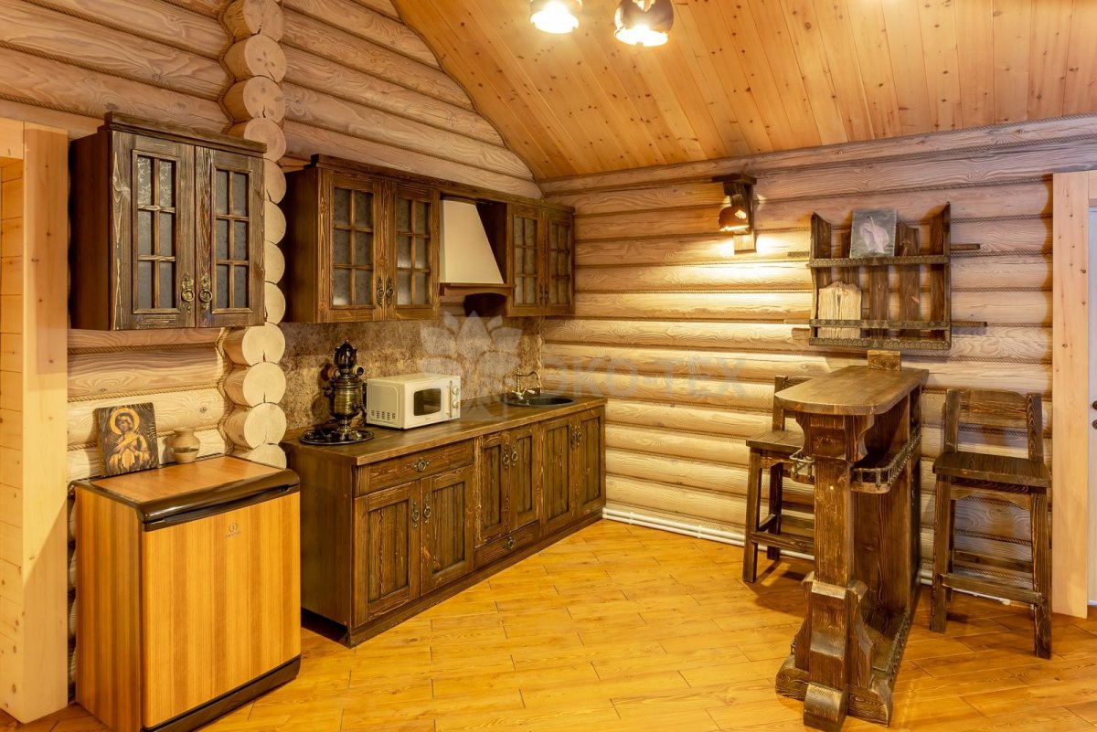 Интерьер деревянной бани