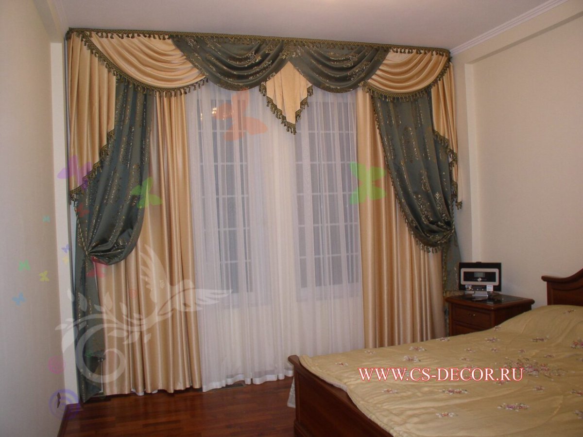 Пошив штор для спальни своими руками