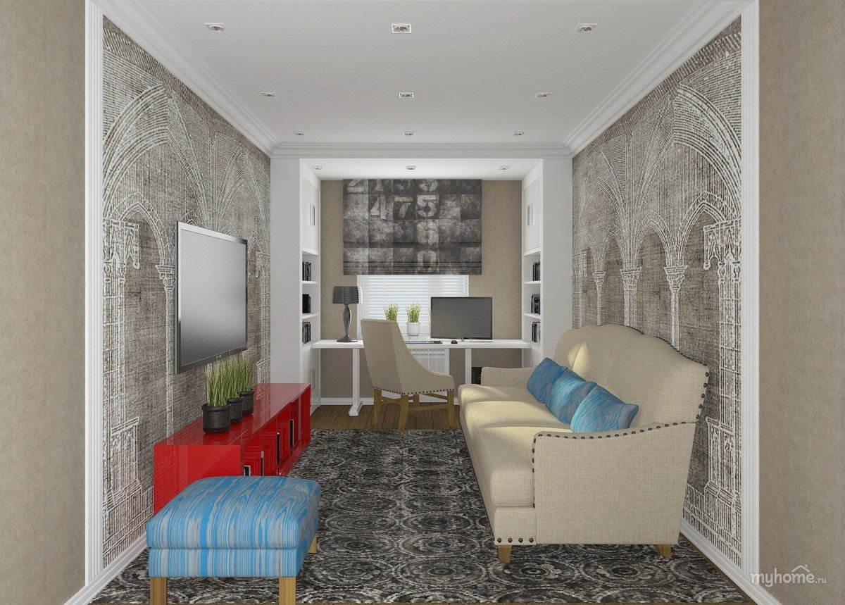 Интерьер маленькой комнаты