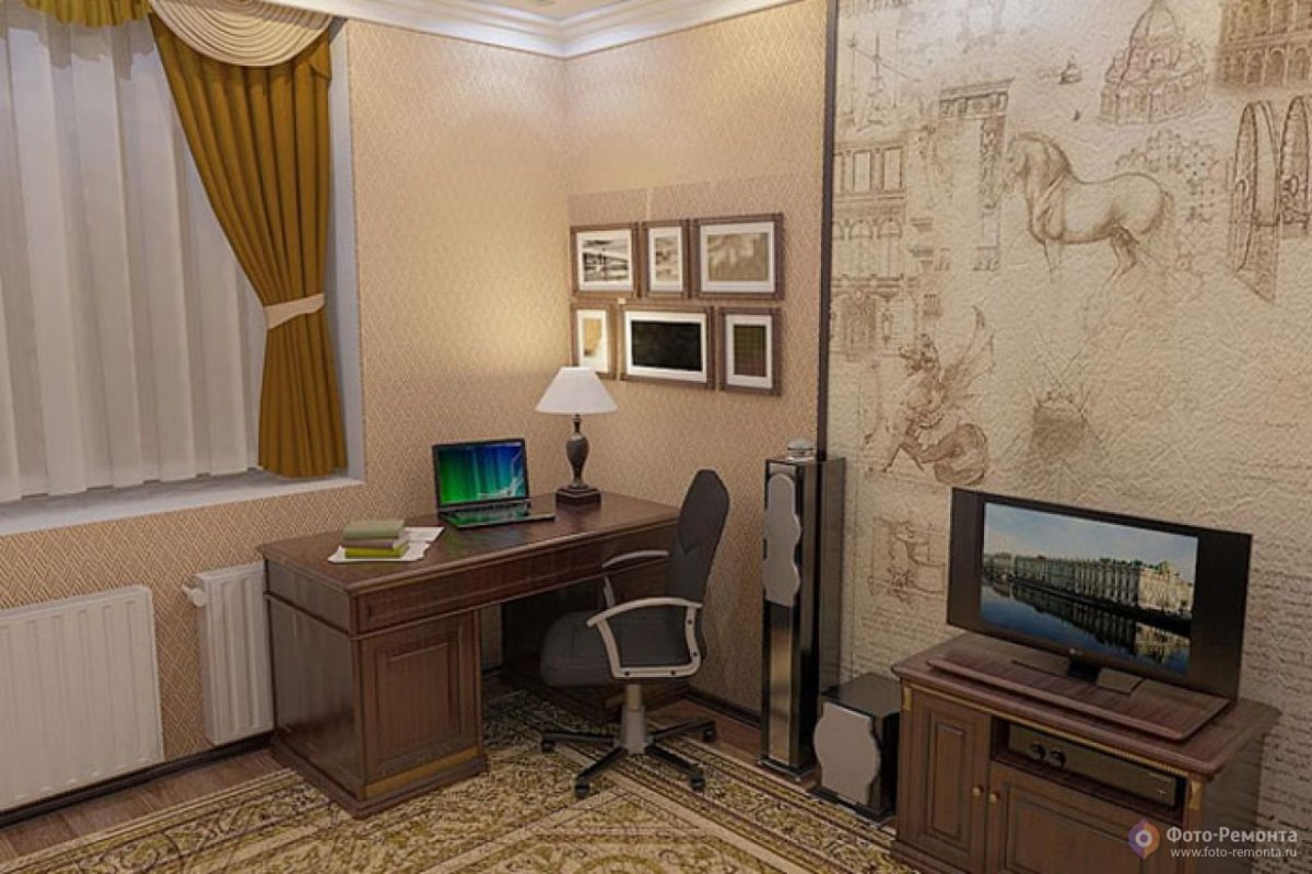 Уютный интерьер кабинета