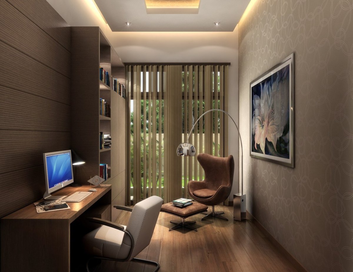 Рабочий кабинет в квартире