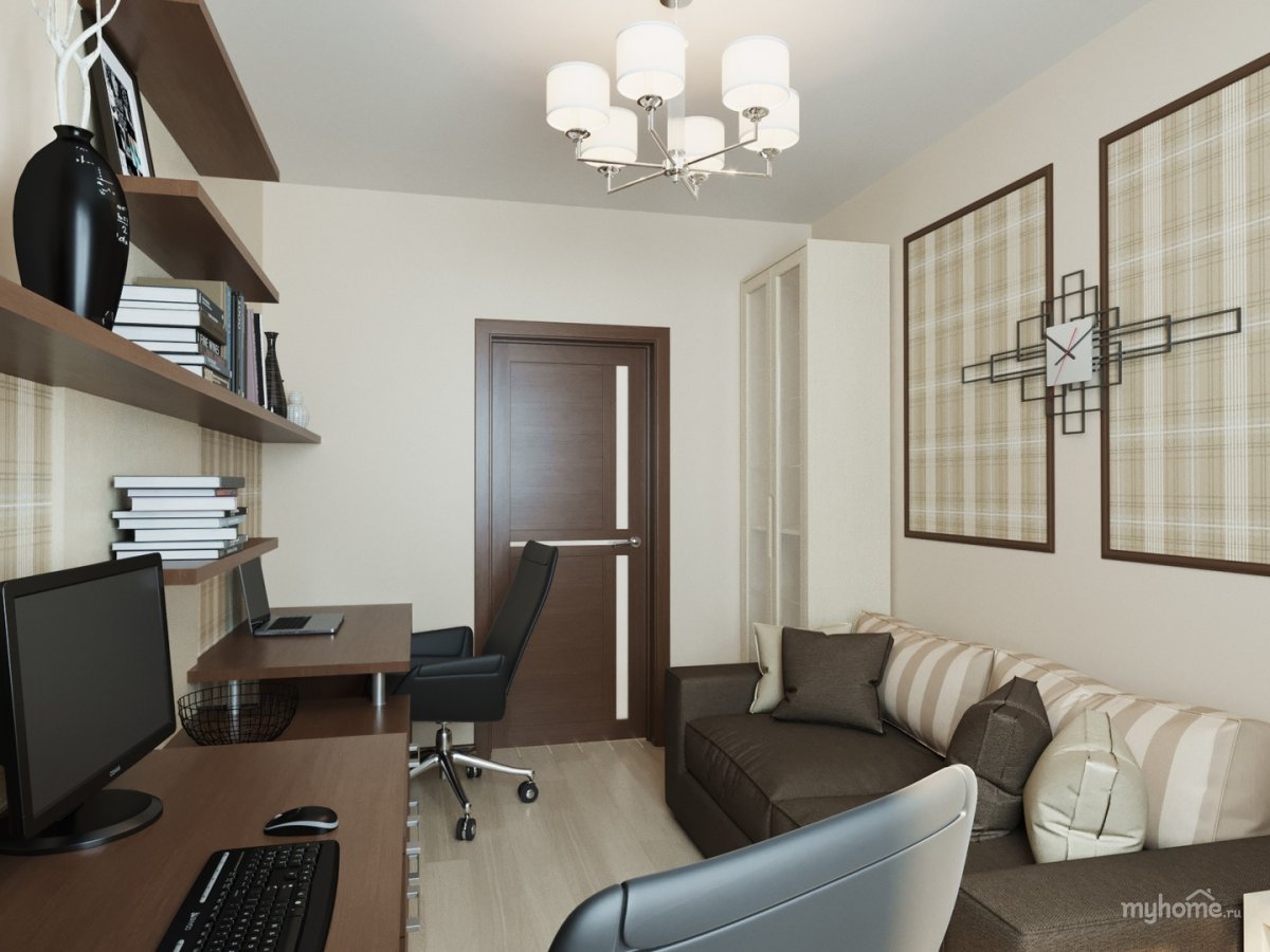 Интерьер маленького офиса