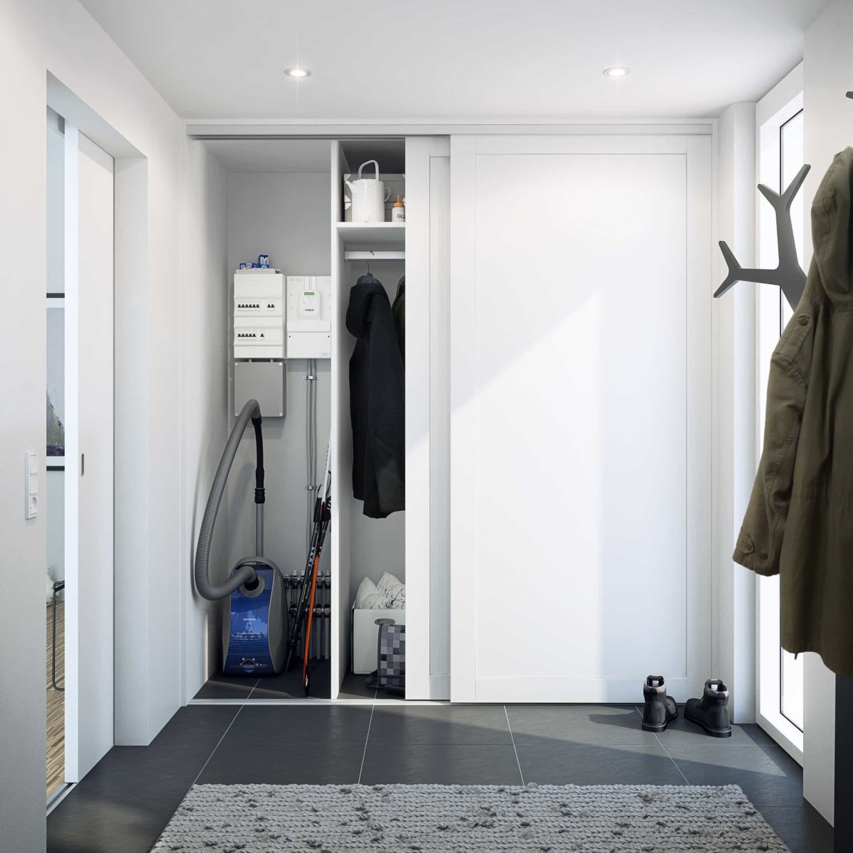 Коридор с гардеробной