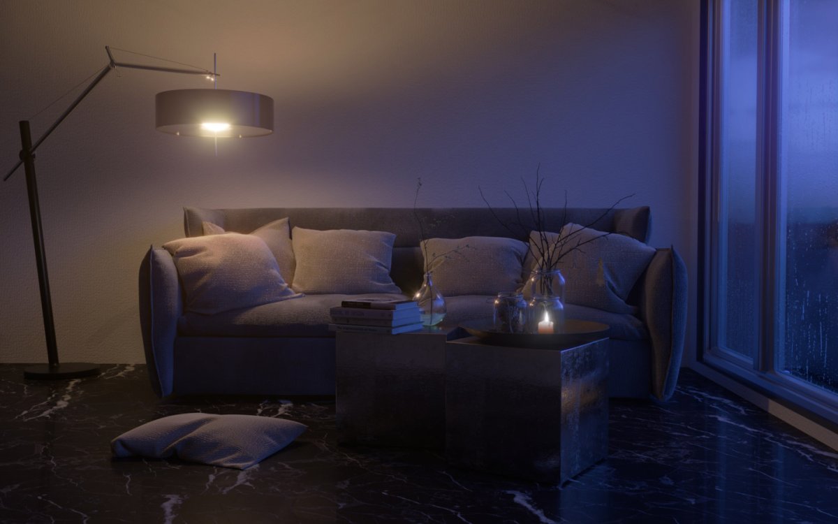 Комната с фонариками