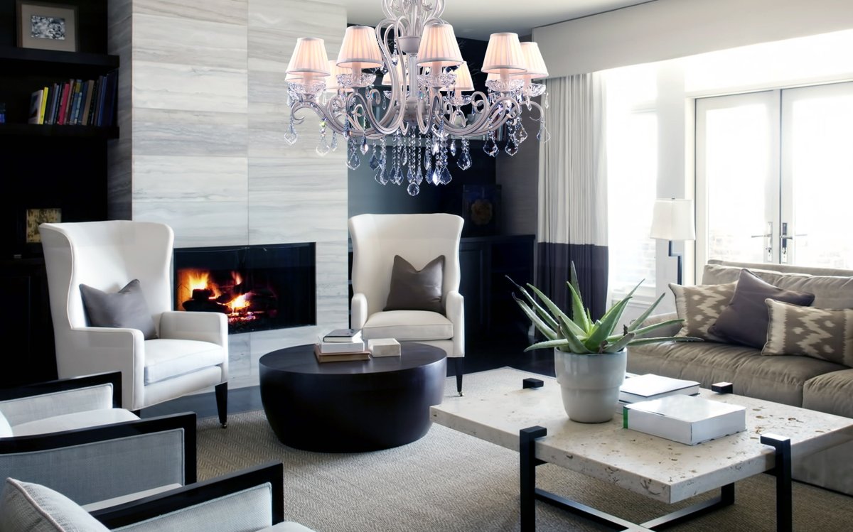 Люстры в интерьере