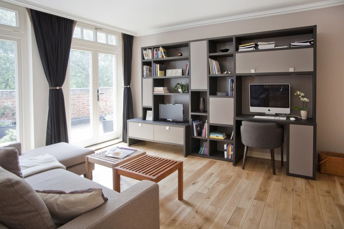 Гостиная с рабочей зоной