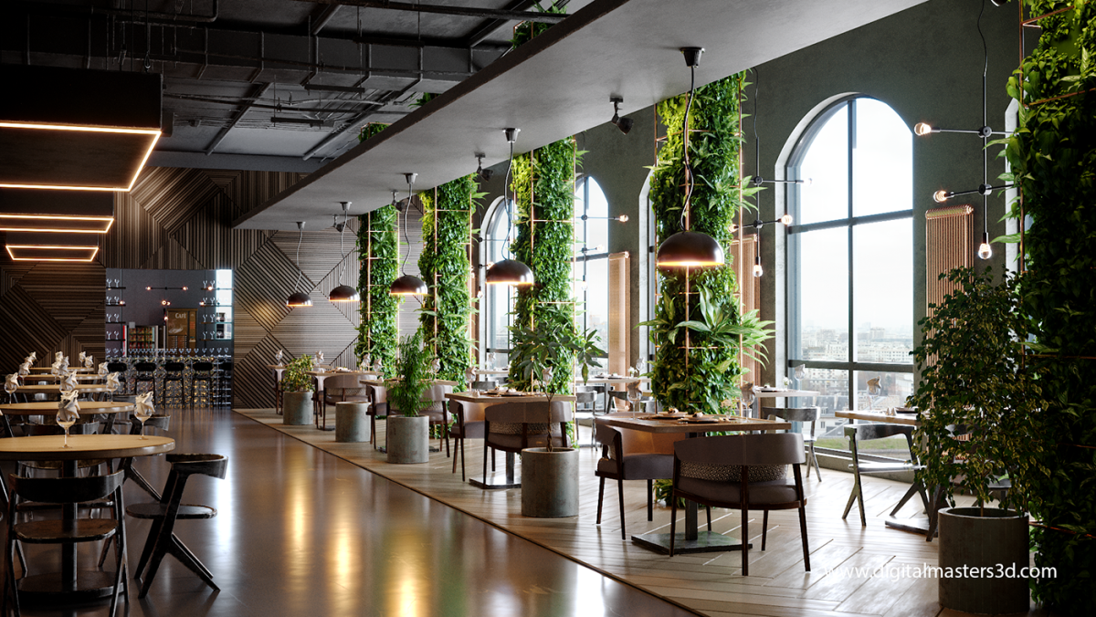 Инстаграмный интерьер ресторана