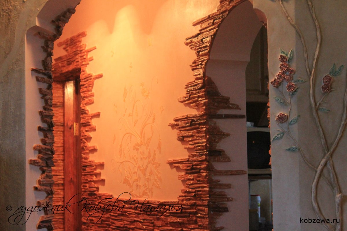 Арка декоративный камень