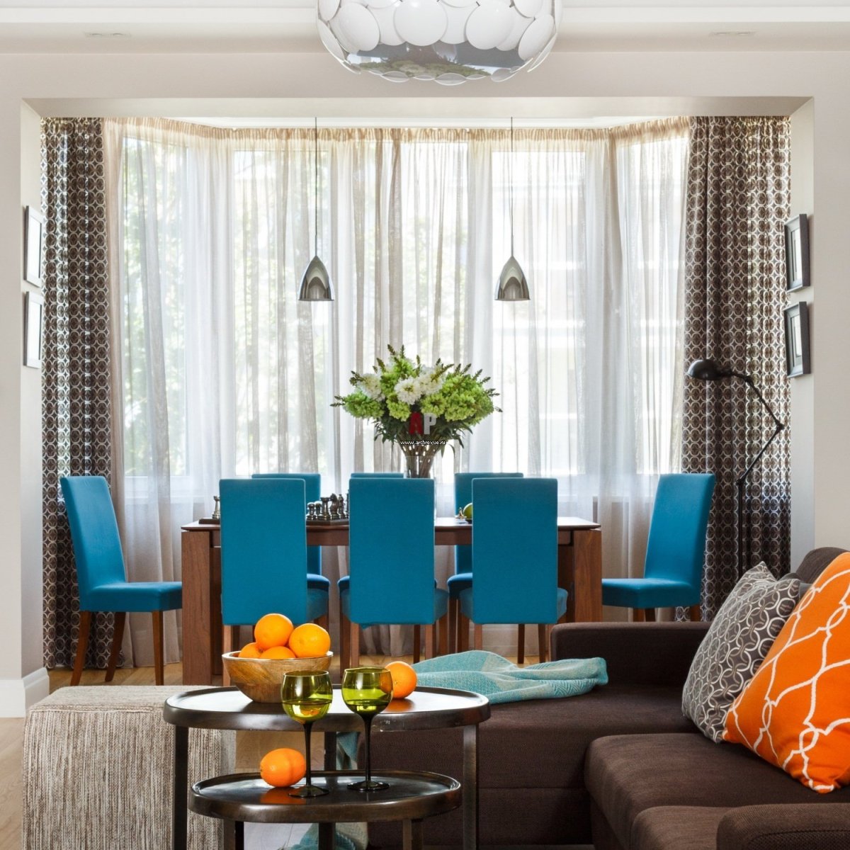 Зонирование обеденной зоны на кухне