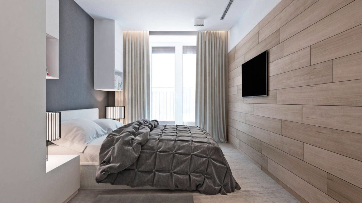 Керамогранит в спальне