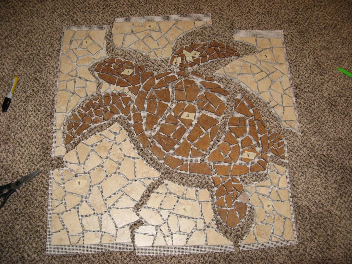 Трафареты для мозаики из битой плитки