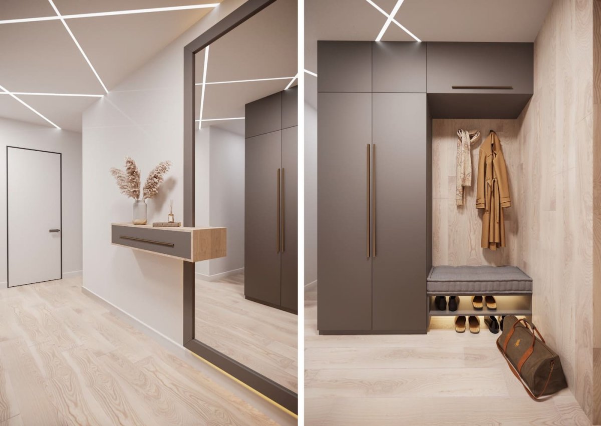 Прихожая в стиле современная классика