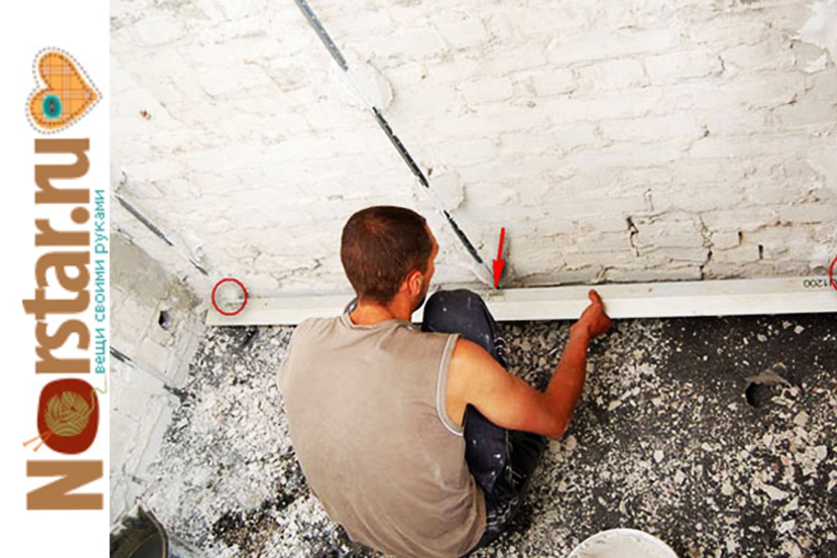 Маяки на кирпичную стену