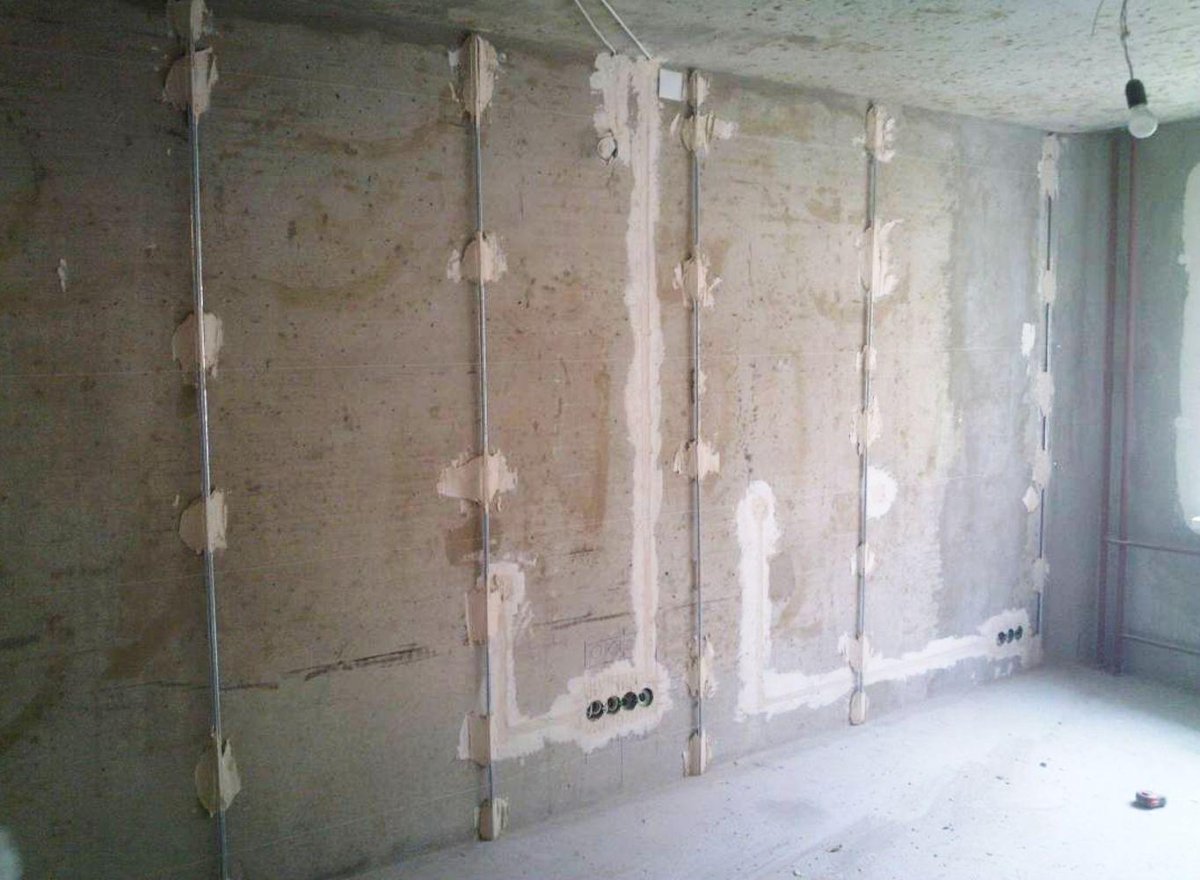 Маяки для штукатурки стен