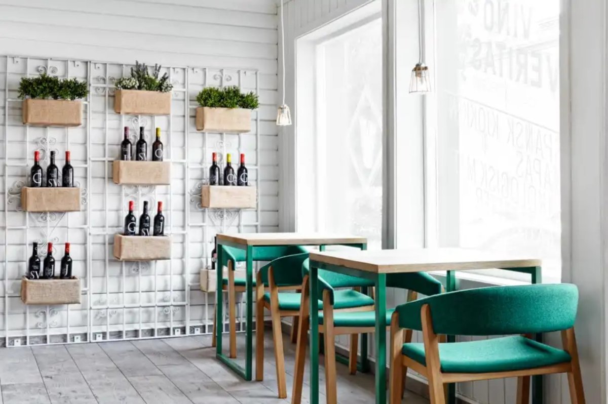 Скандинавский стиль в интерьере кафе