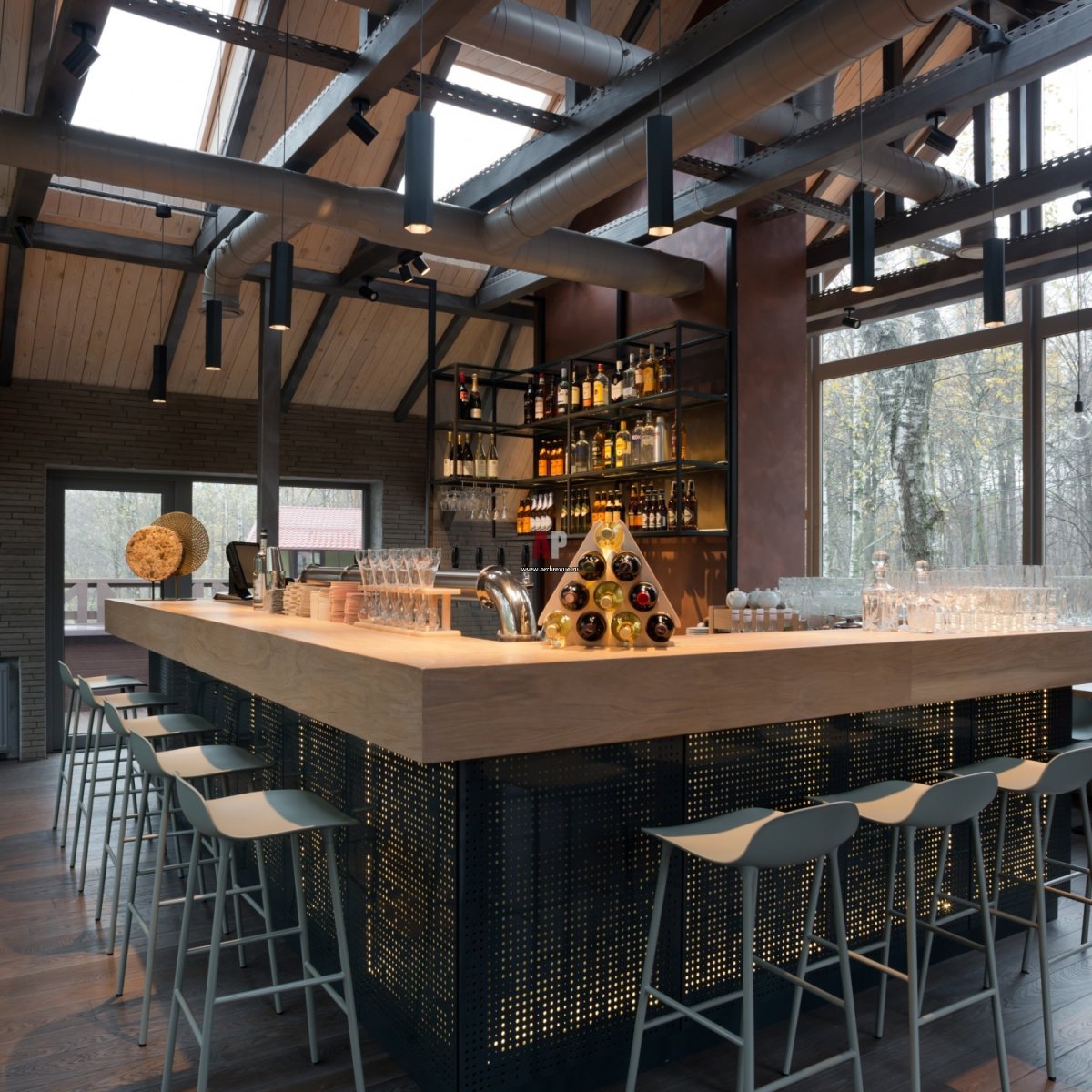 Скандинавский стиль в интерьере кафе