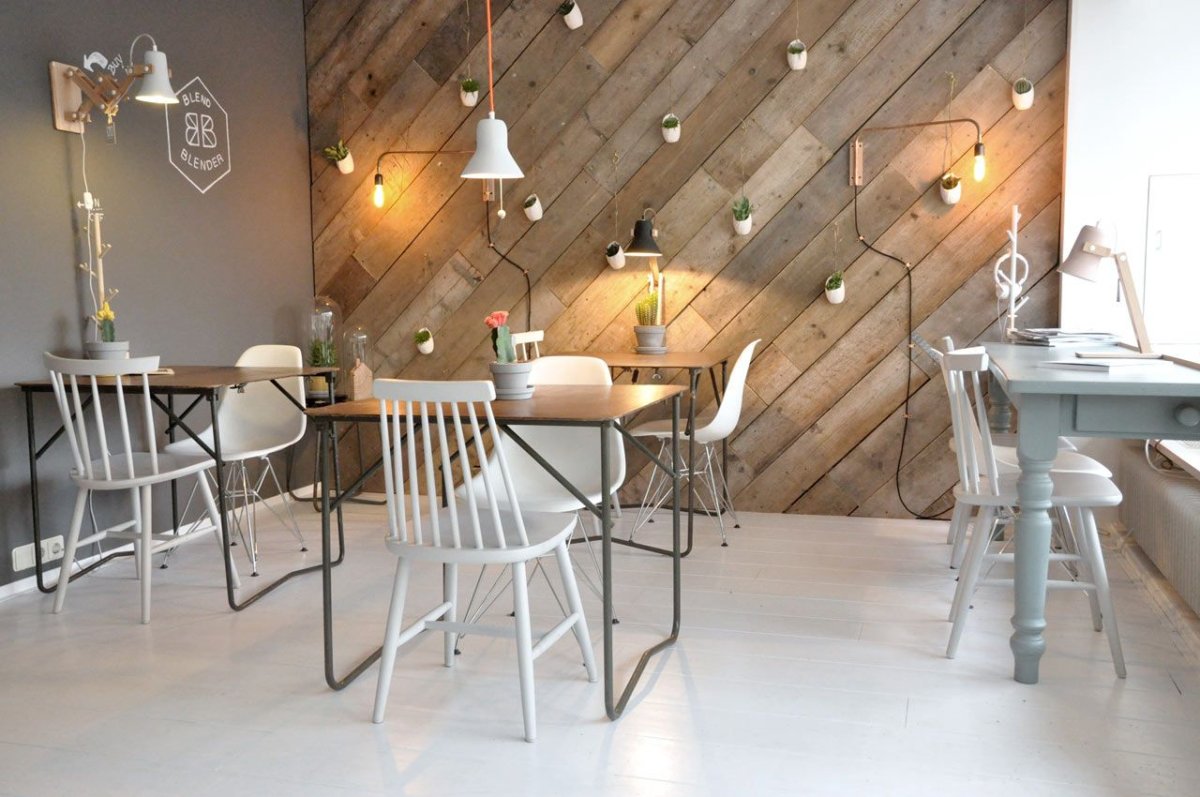 Кофейня в скандинавском стиле