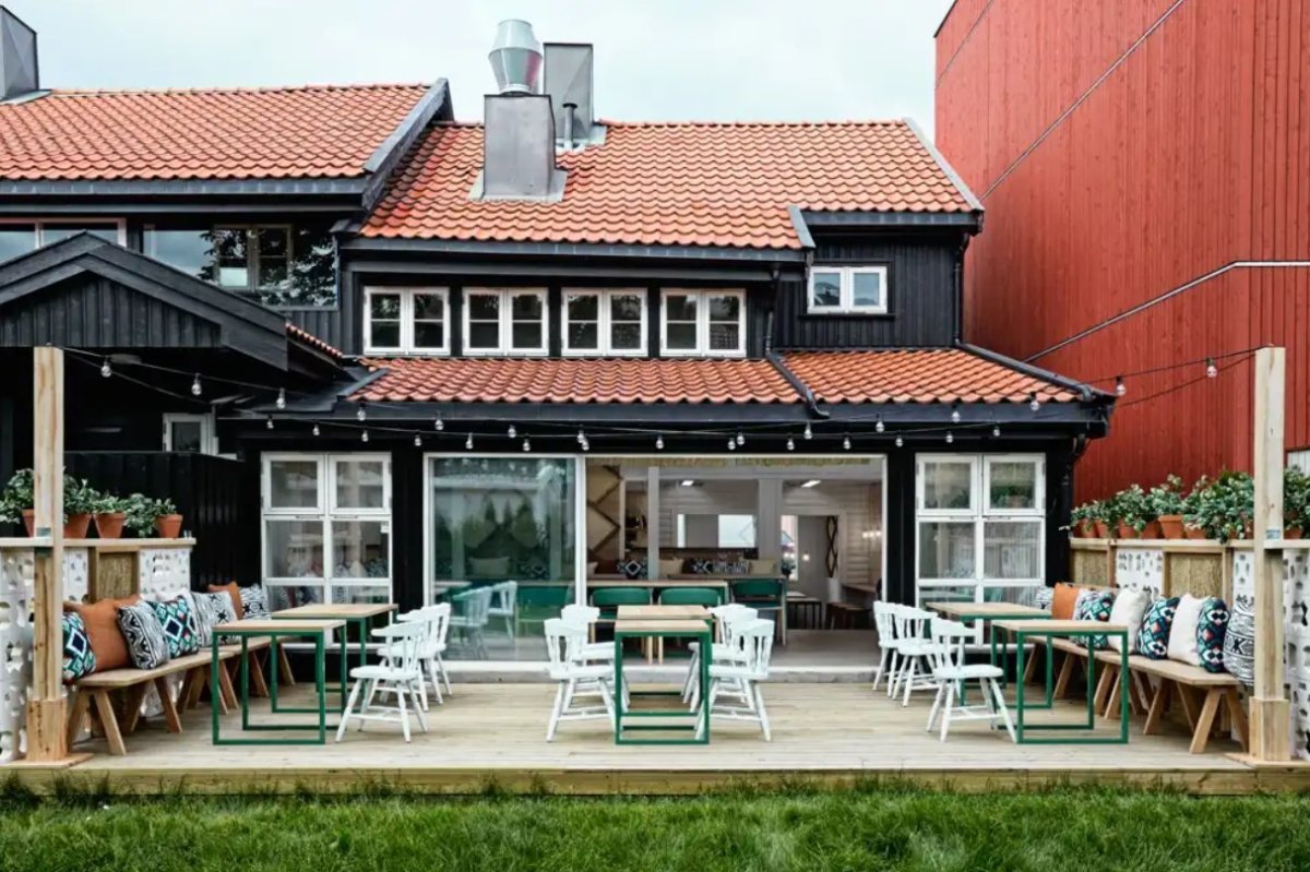 Норвегия кафе в стиле Норвегии