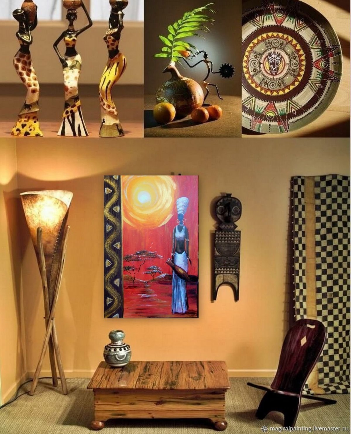 Африканский стиль в интерьере декор